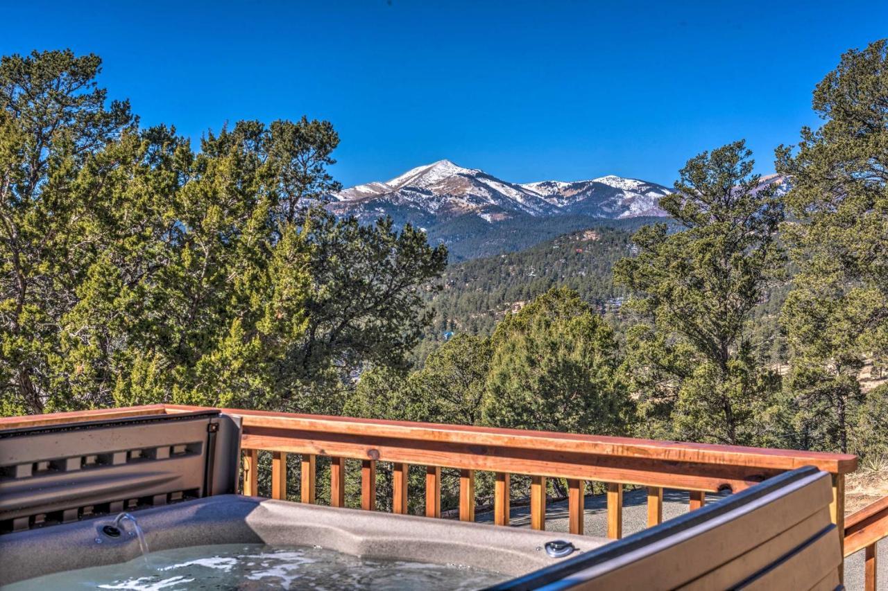 فيلا Mountains Majesty Cabin With Hot Tub And Mtn Views! رويدوسو، نيومكسيكو المظهر الخارجي الصورة